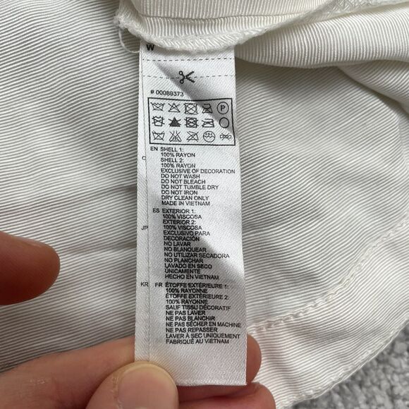 Forever 21 Woven Hoodie Full Zip Sweatshirt Men Large Black White Relaxed Casual - Picture 4 of 11